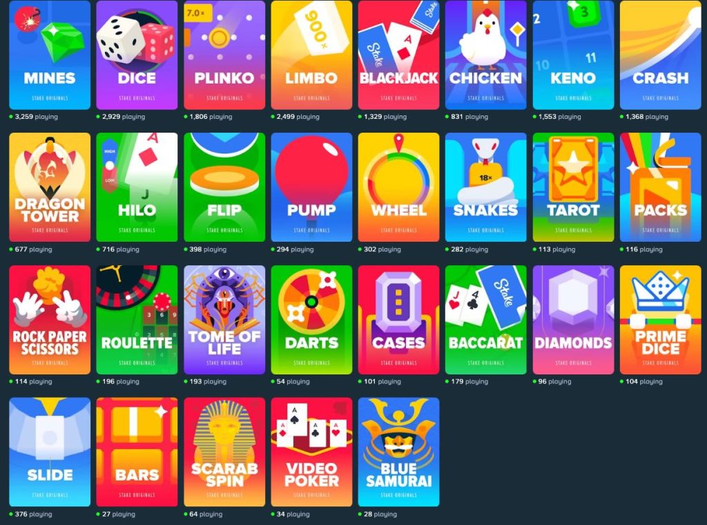 stake original games