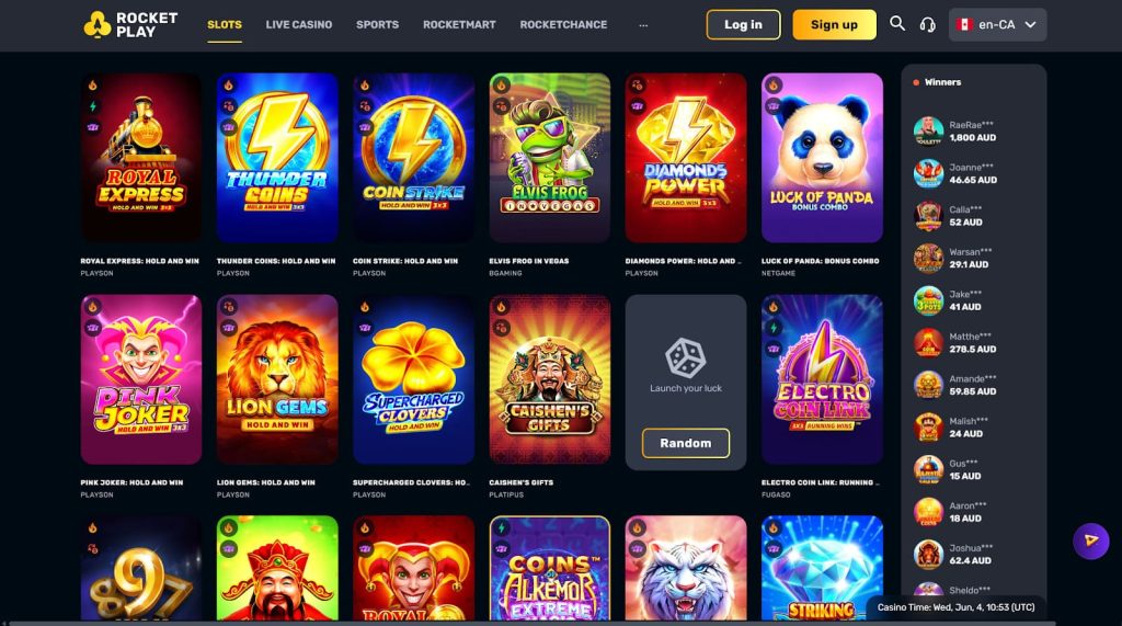 rocket play slots